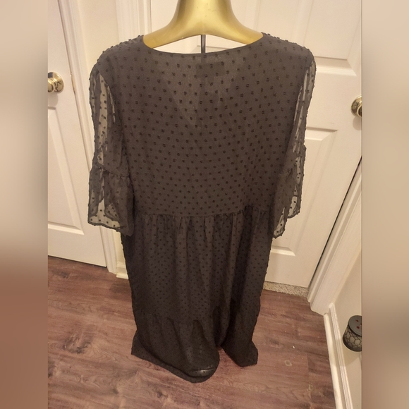 ! Park & Fifth Rennie Dress. Black Swiss dot. Large . Nwt - Picture 5 of 7